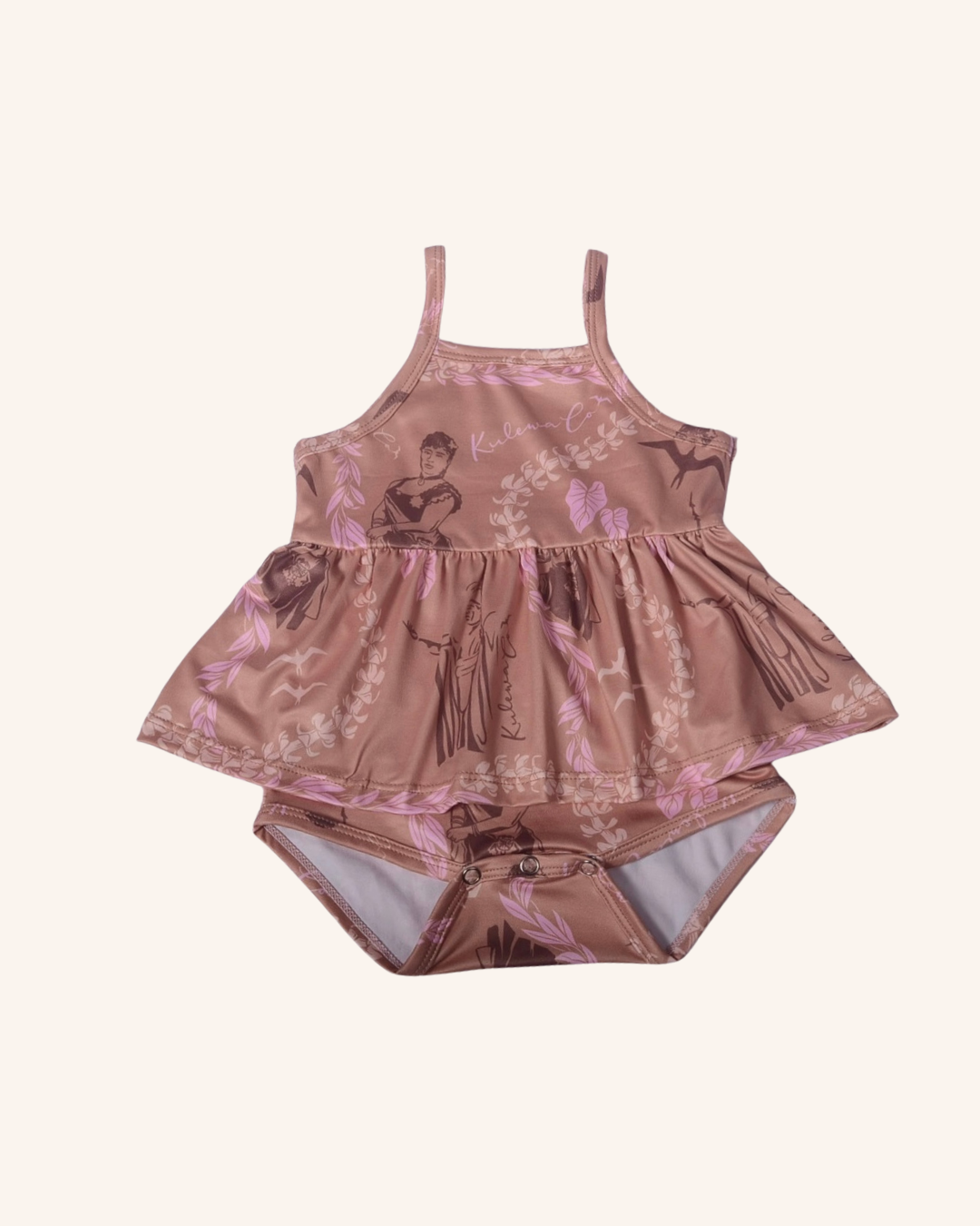 Brown Queen Skirted Romper