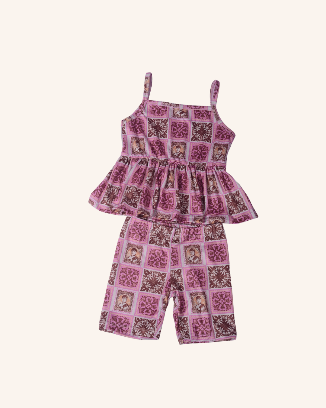 Queen Kuiki Peplum Tank Set