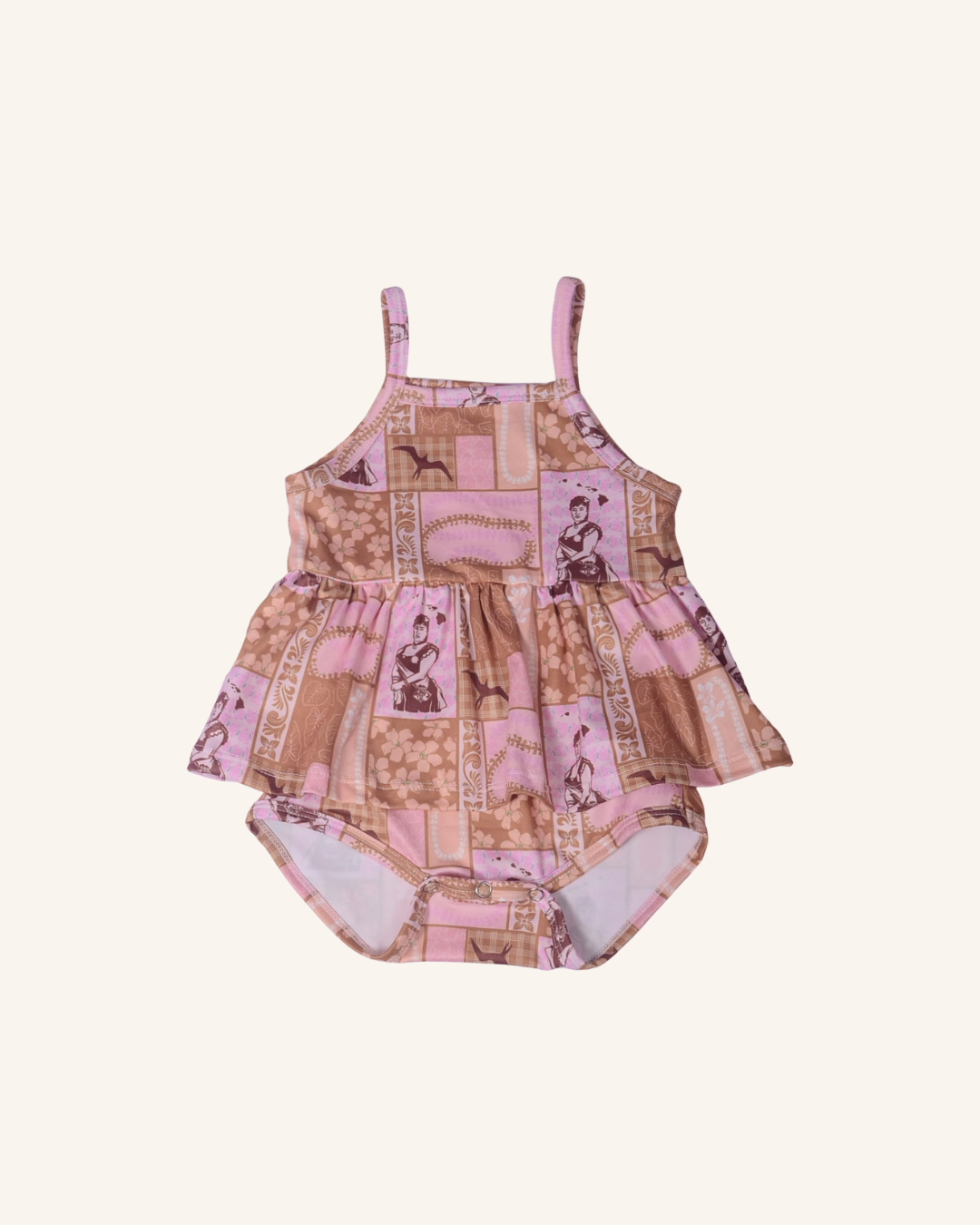 Queen Patchwork Skirted Romper