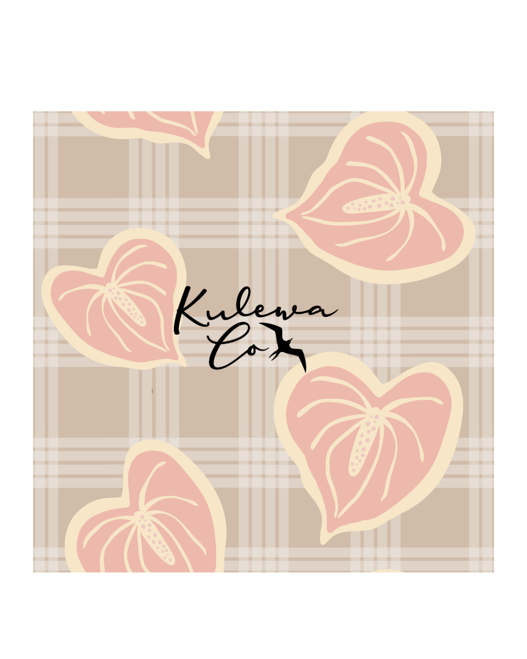 PREORDER Beige Palaka Anthurium Swaddle