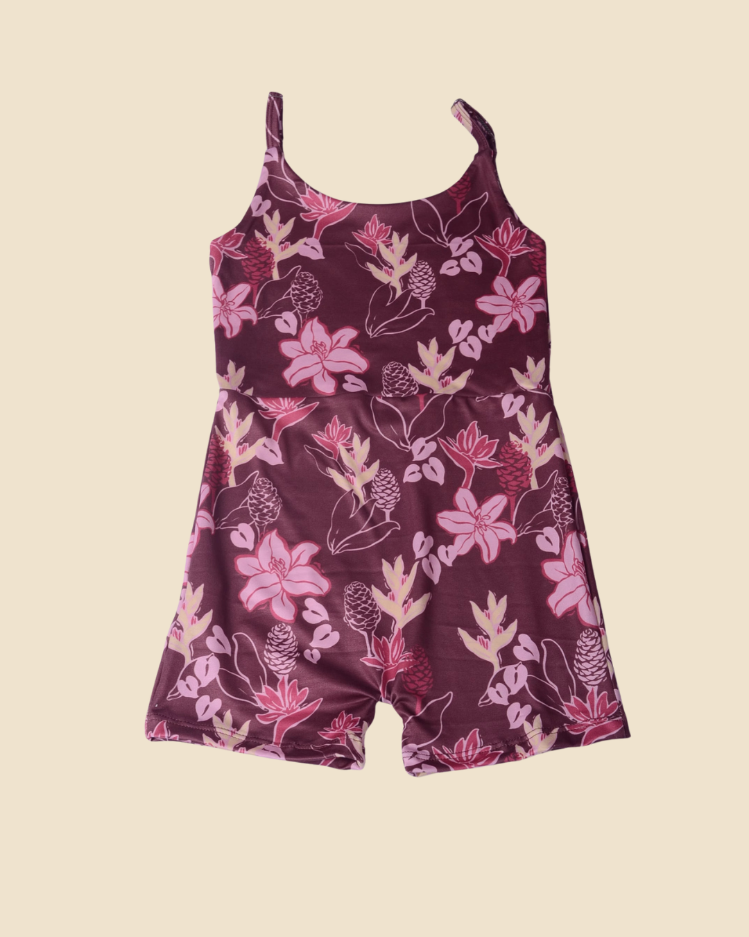 Brown+Pink Awapuhi Luisa Playsuit