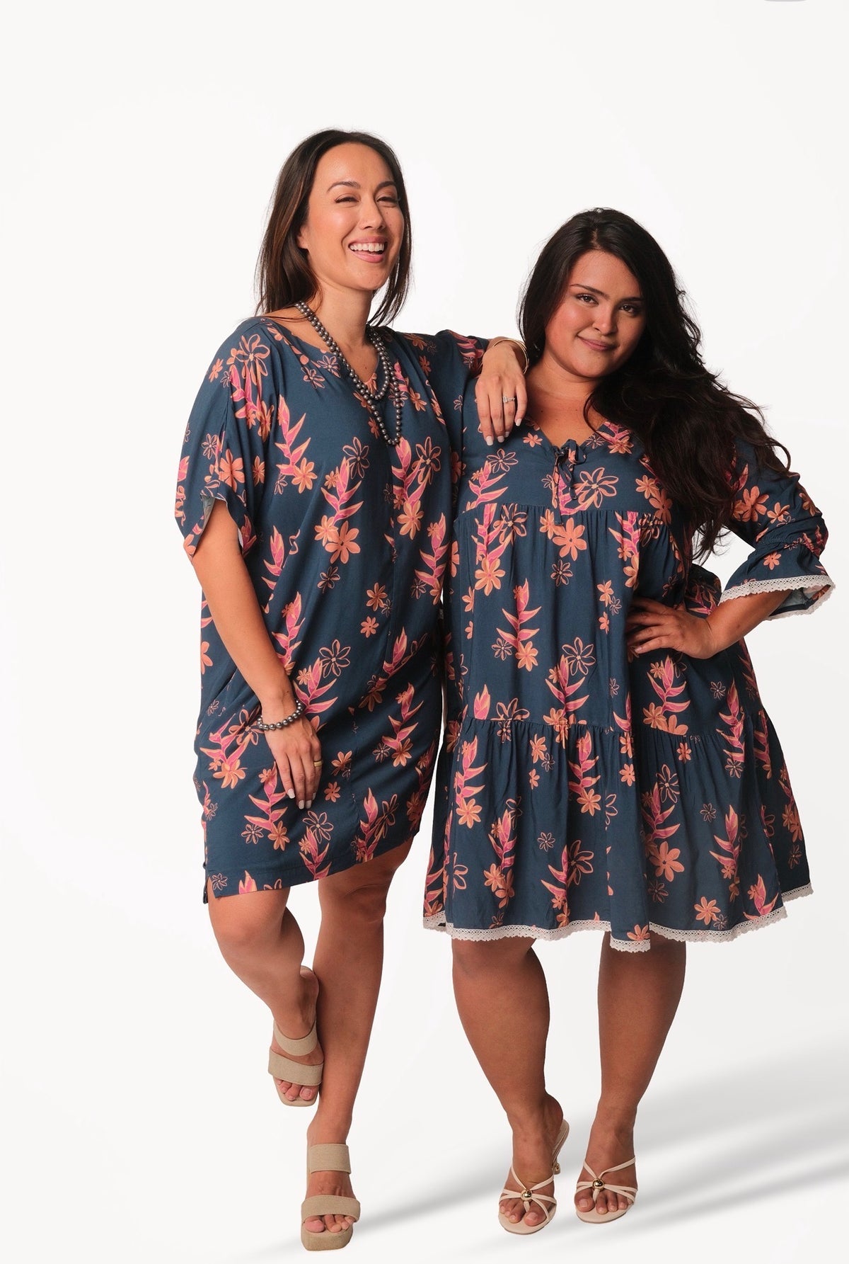 BLUE HELECONIA LILIKOI DRESS