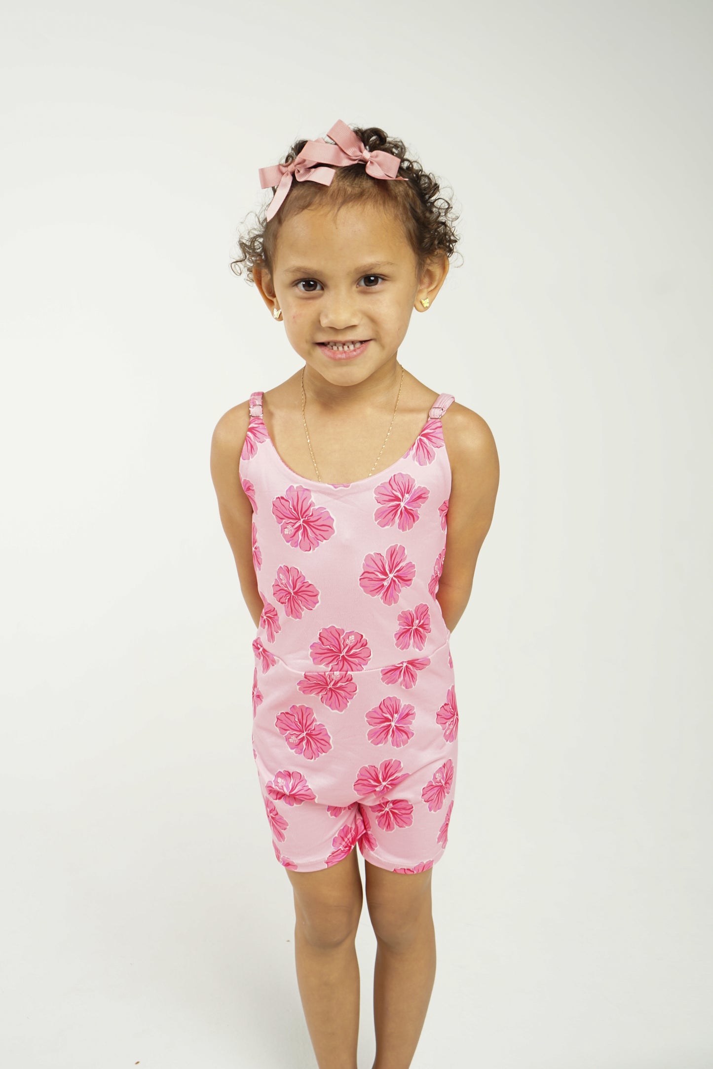 Pink Hibiscus Luisa Playsuit