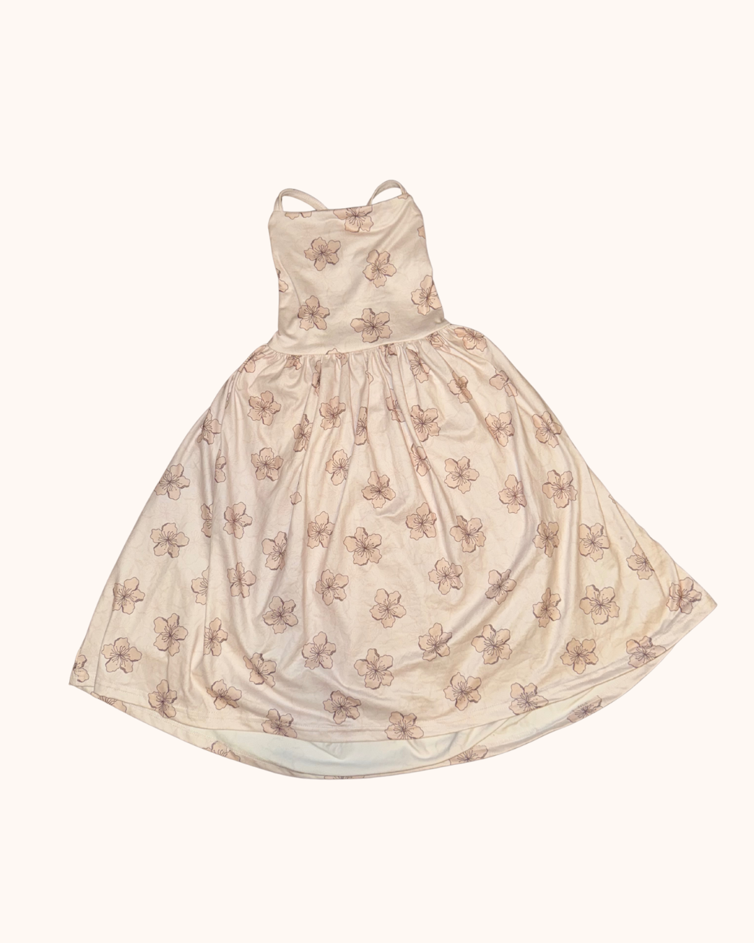 Beige Retro Pua Dress