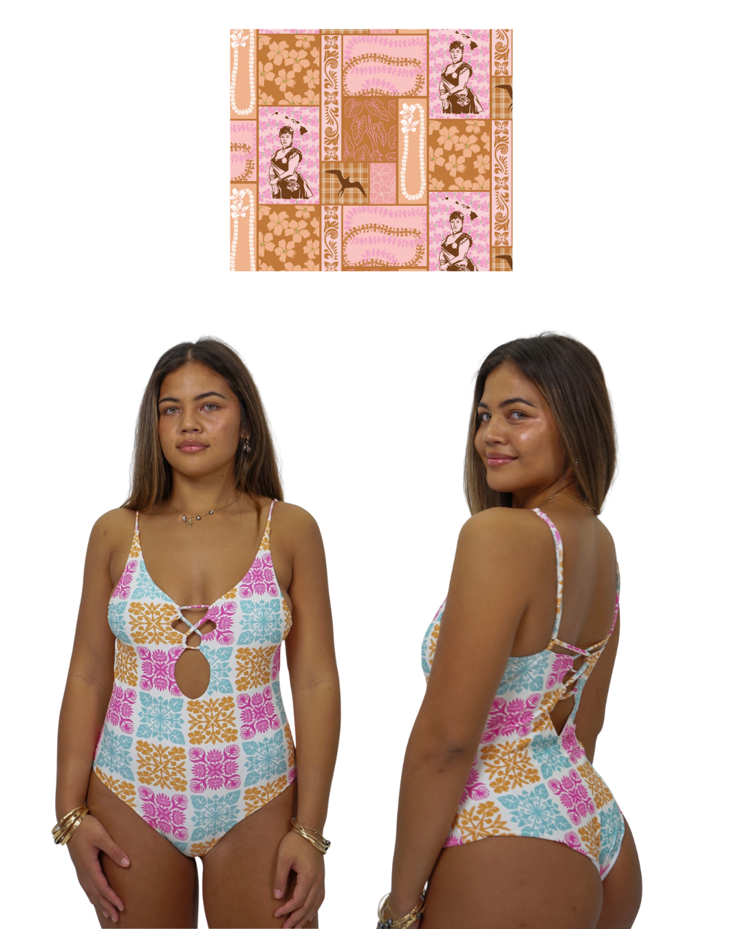 Queen Patchwork KAHEA Swim
