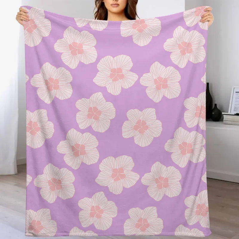 Lavender Hau Flower Blanket