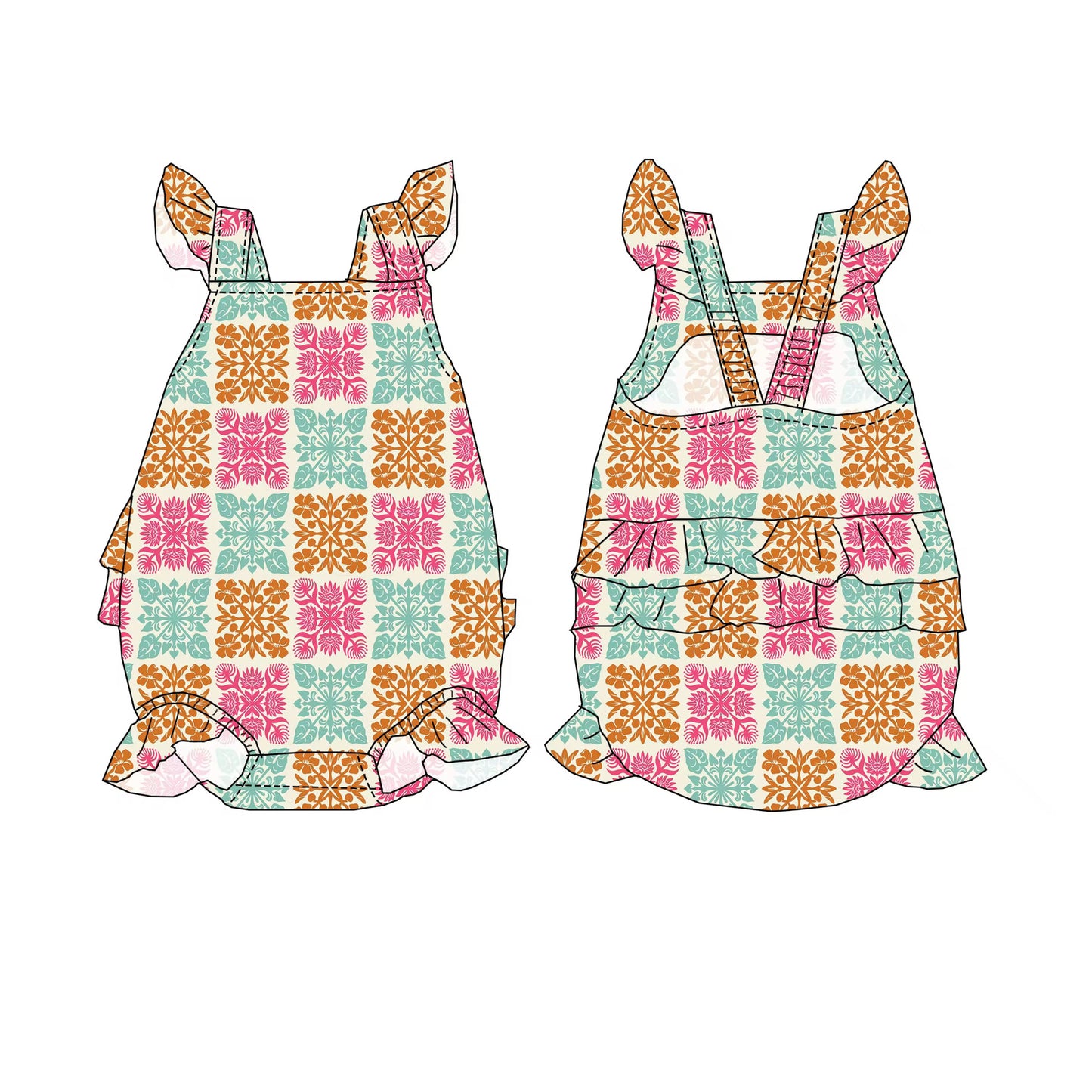 Kuiki Bebeh Flutter Romper