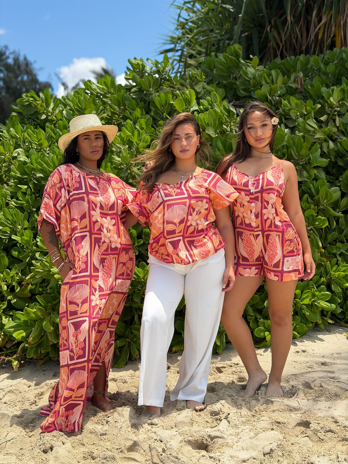 Peach Pua Patch Leilani Romper
