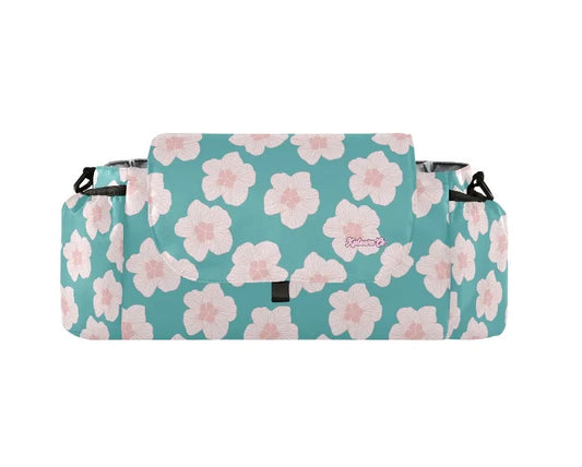 Teal Hau Flower Stroller Caddy