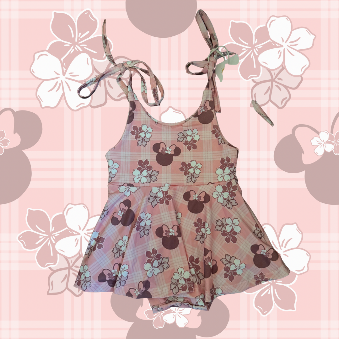 Mauve Minnie + Pua Tie Skirt Romper