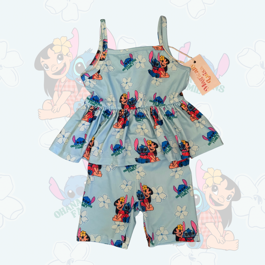 Ohana + Puakenikeni Peplum Tank Set