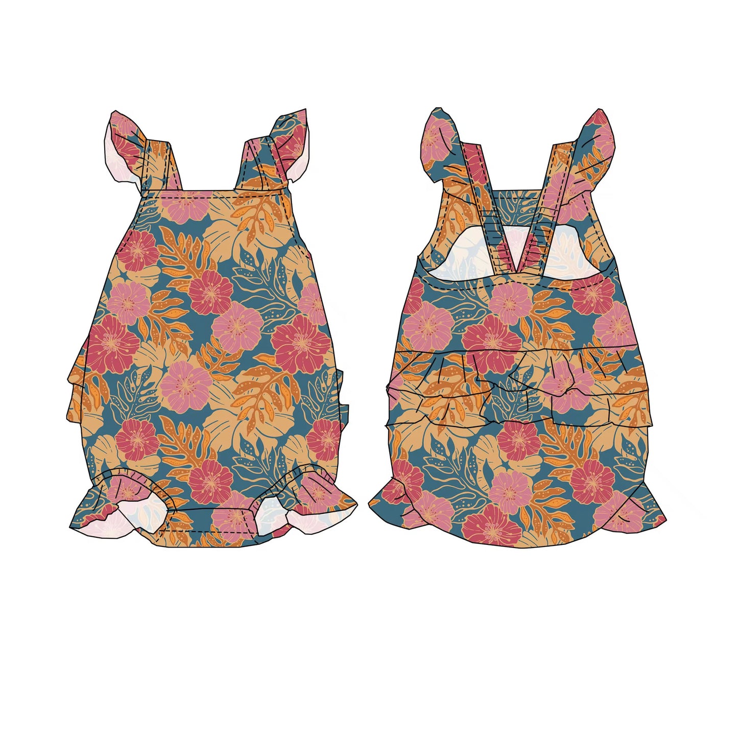 Ko’oloaula Bebeh Flutter Romper