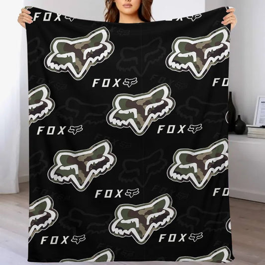 Black Camo Fox Blanket