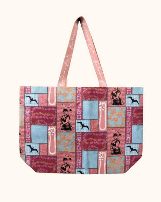 Pink Queen Patchwork Small Tote