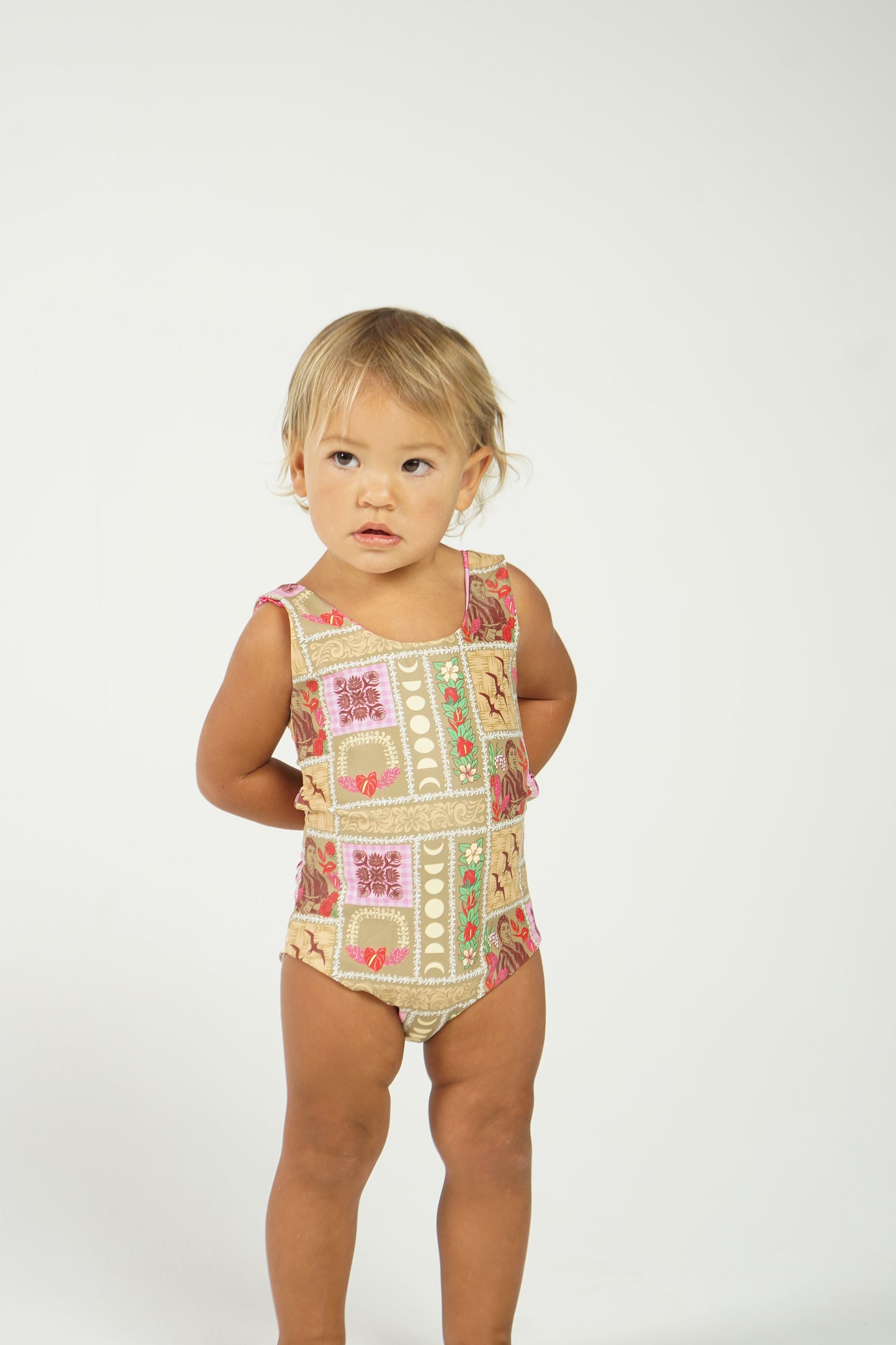 Pauahi X Pink Hibiscus Rev Swim