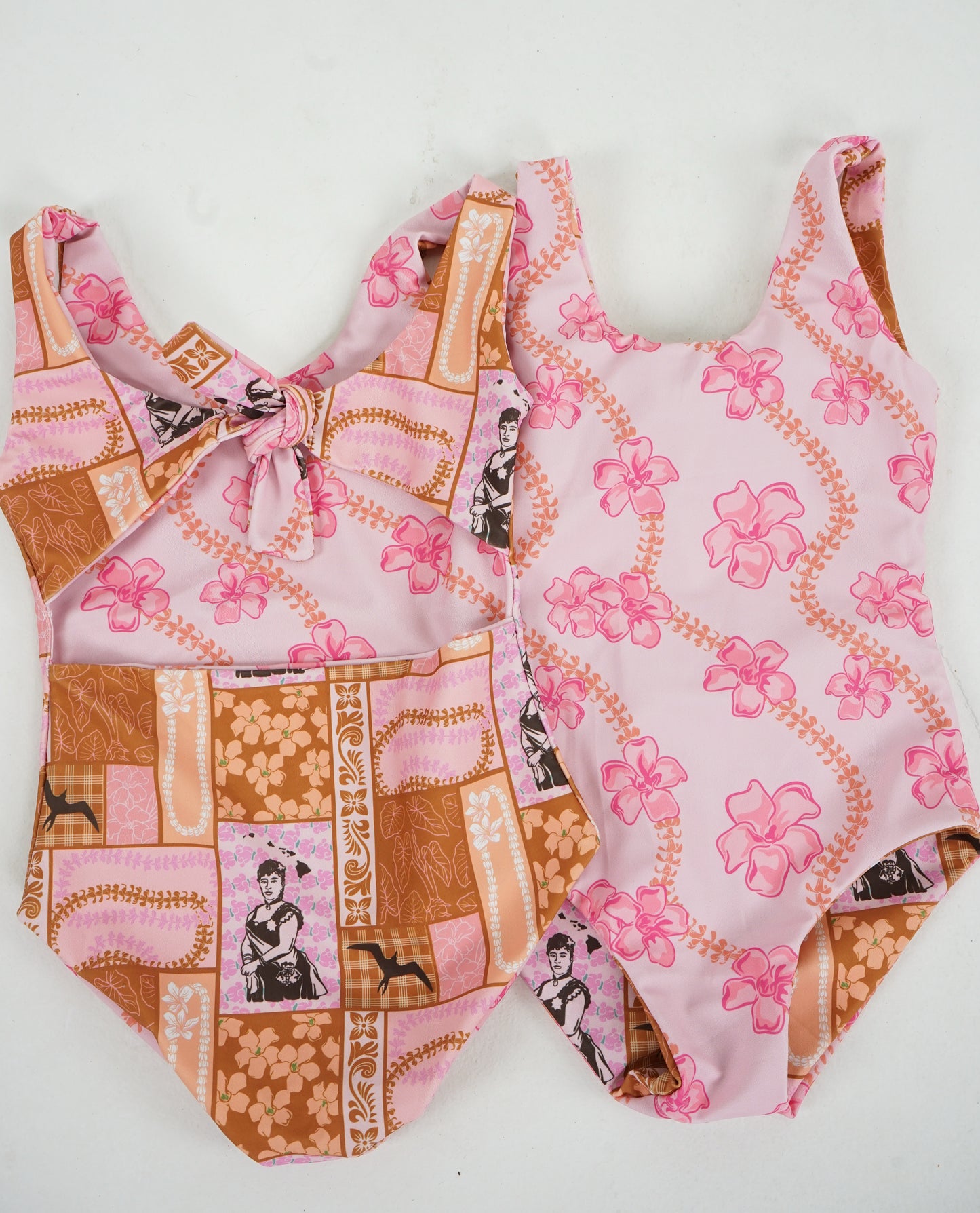 PK Lovah + Queen Patchwork Rev Swim