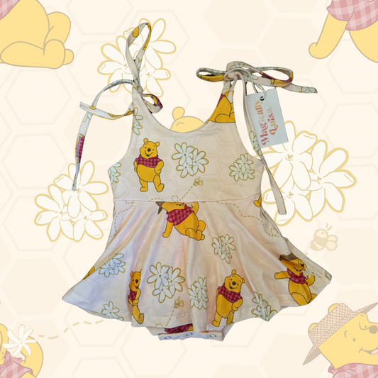 Winnie Da POOH-A Tie Skirt Romper