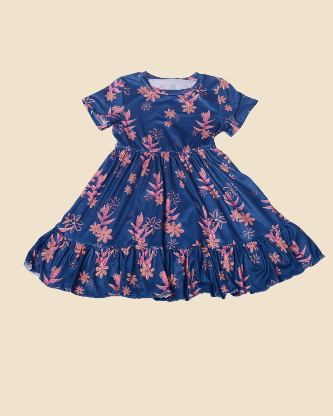 Blue Heleconia T-Dress