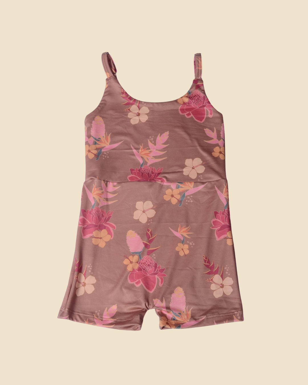 Brown Floral Luisa Playsuit