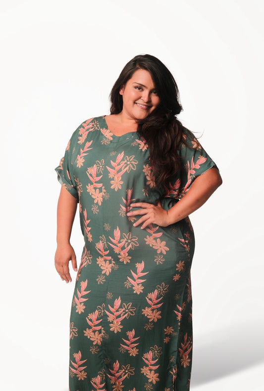 SEAGREEN HELECONIA MAXI DRESS