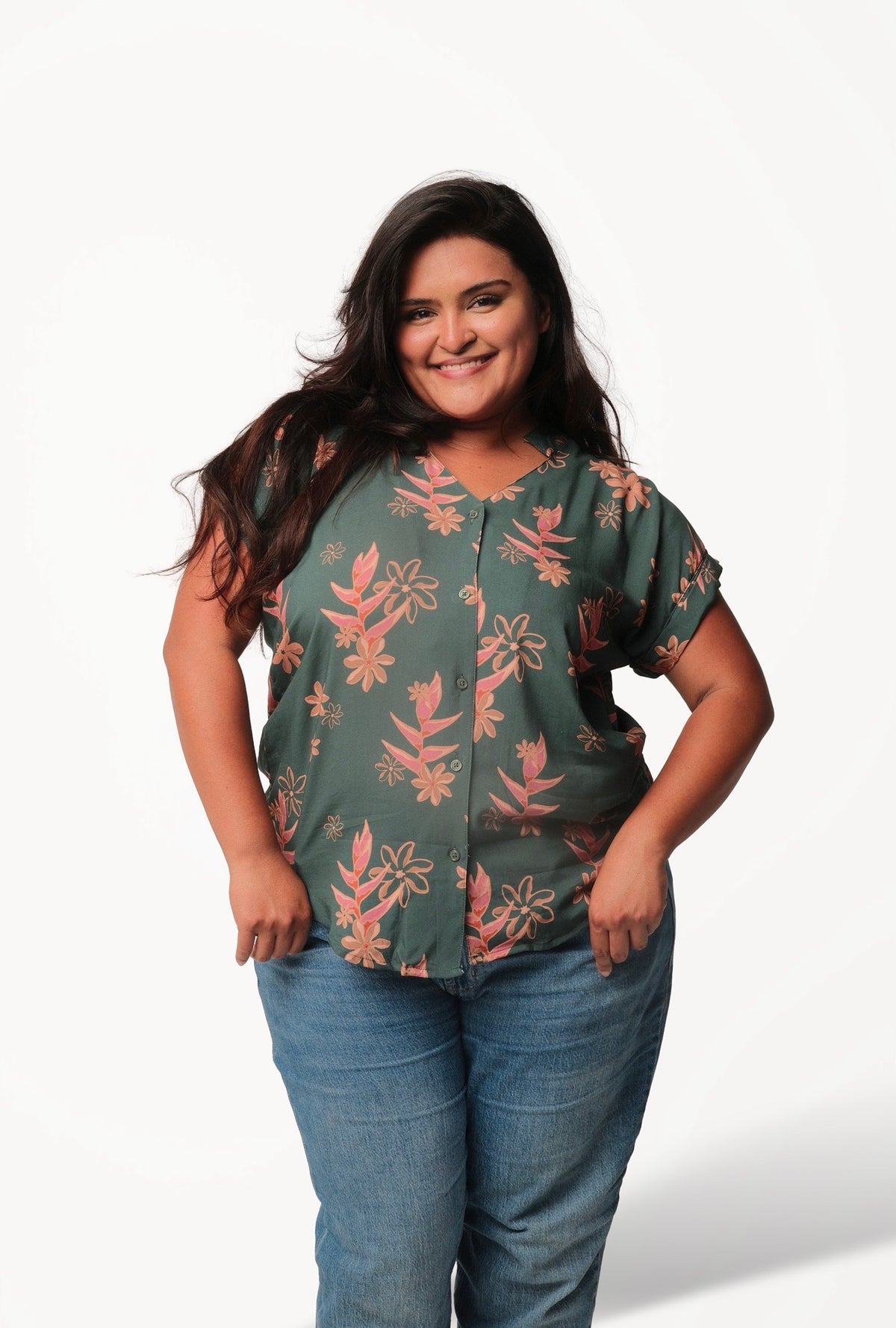 SEAGREEN HELECONIA KUULEI BLOUSE