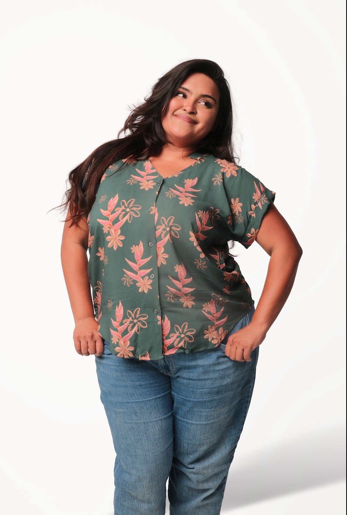 SEAGREEN HELECONIA KUULEI BLOUSE